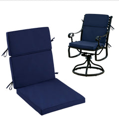 Zonamat front view of navy high back cushion showing full fit and comfort