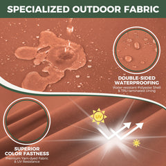 Zonamat primer plano del tejido impermeable mostrando repelencia al agua