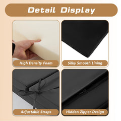 Zonamat metal zipper open to show removable, machine-washable cover