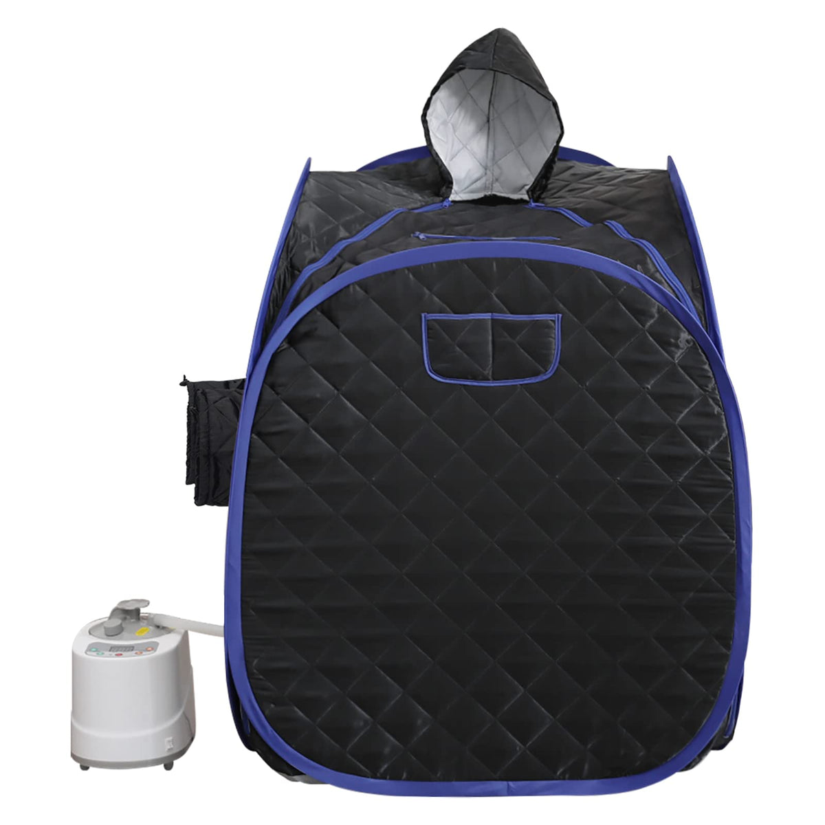 ZONEMEL front view assembled showing tent and zipper for easy access and relaxation