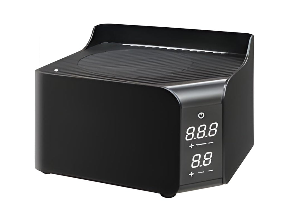 ZONEMEL heater front view showing compact design and quick setup benefit