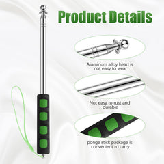 Zonon pole fully extended to five feet demonstrating visibility advantage