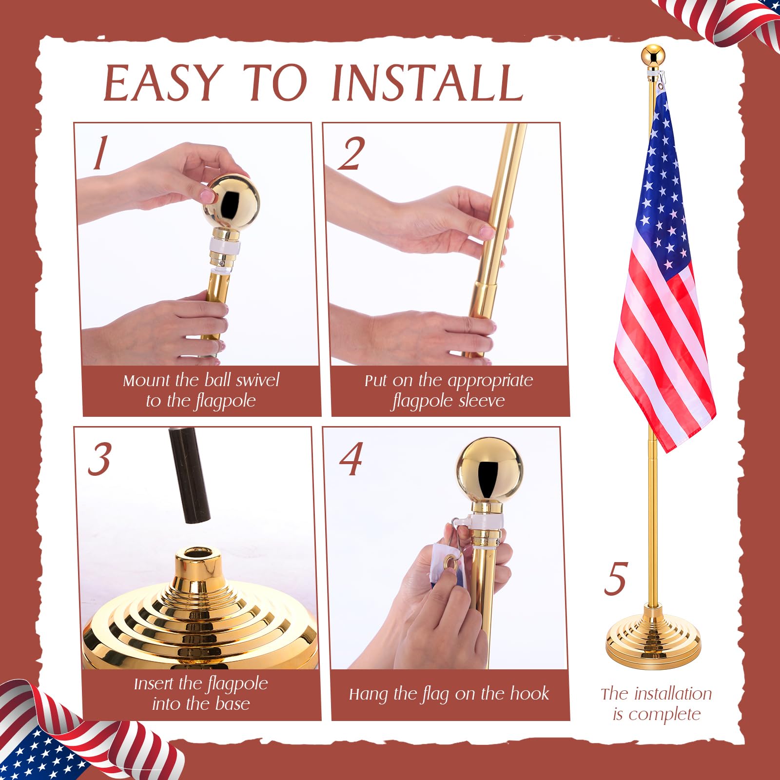 Zonon gold ball topper removed showing easy customization and decorative option