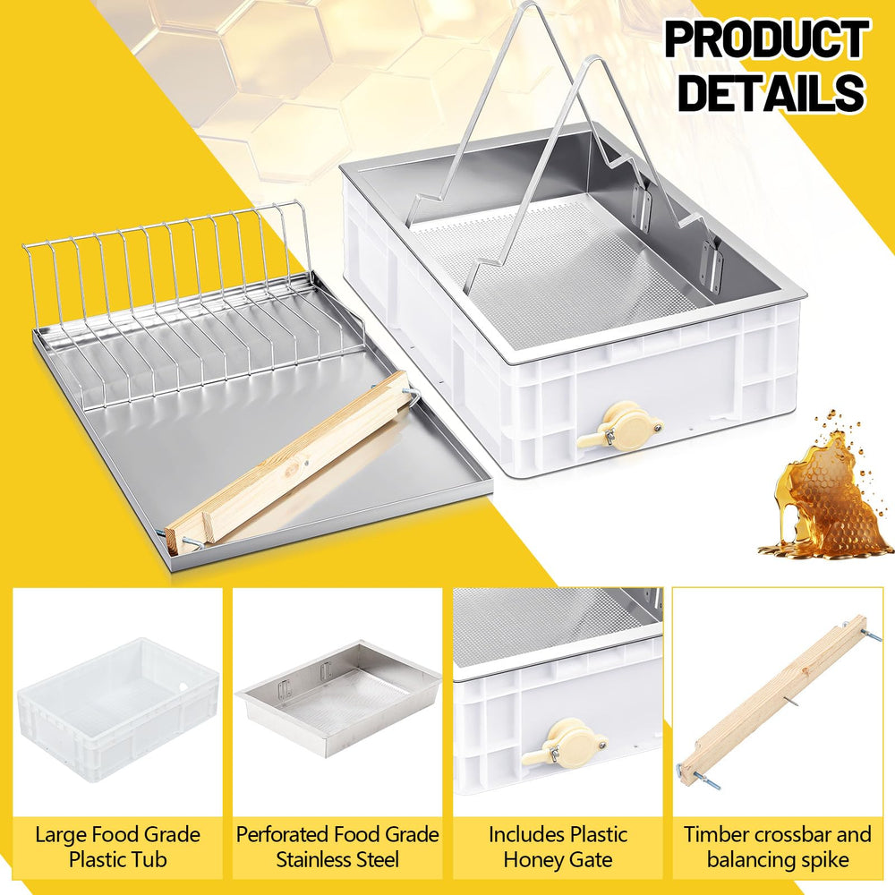 Zonon plastic cutting trays holding frames to simplify uncapping and reduce mess