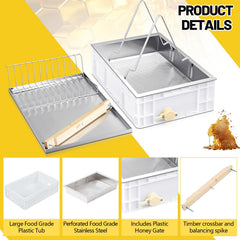 Zonon plastic cutting trays holding frames to simplify uncapping and reduce mess