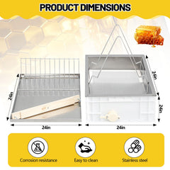 Zonon stainless-steel tray closeup highlighting durable food-grade surface for cleanliness