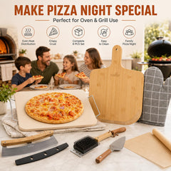 ZONZEST cordierite pizza stone 15x12 surface showing heat retention