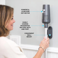 ZoomBroom Breeze headcover detail protecting nozzle and improving directed airflow