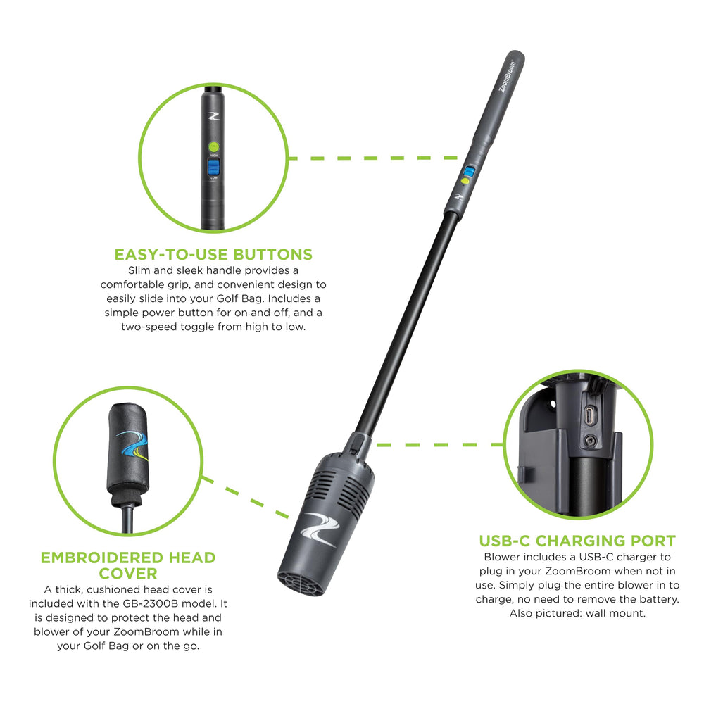 ZoomBroom Breeze nozzle close-up highlighting controlled airflow for precision cleaning