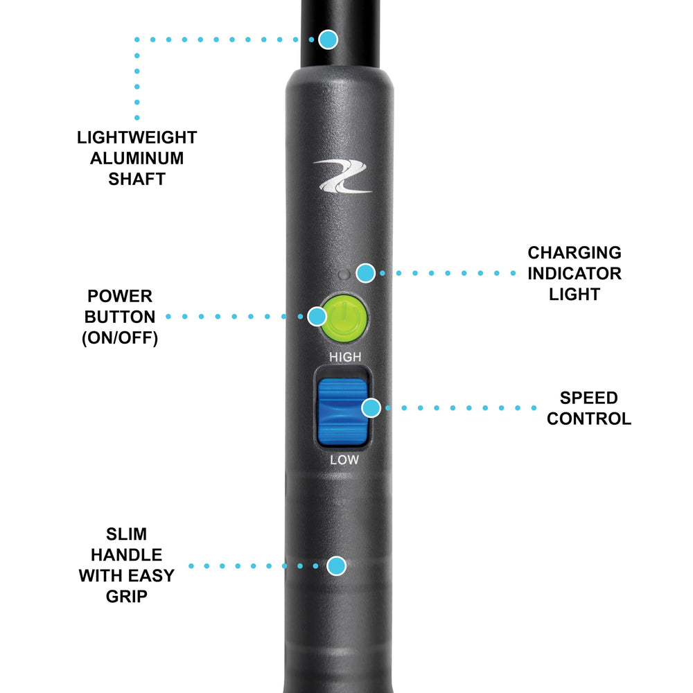 ZoomBroom Breeze product profile emphasizing slim ergonomic body and easy grip