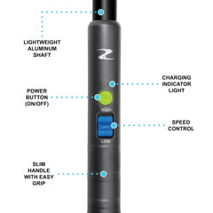 ZoomBroom Breeze product profile emphasizing slim ergonomic body and easy grip