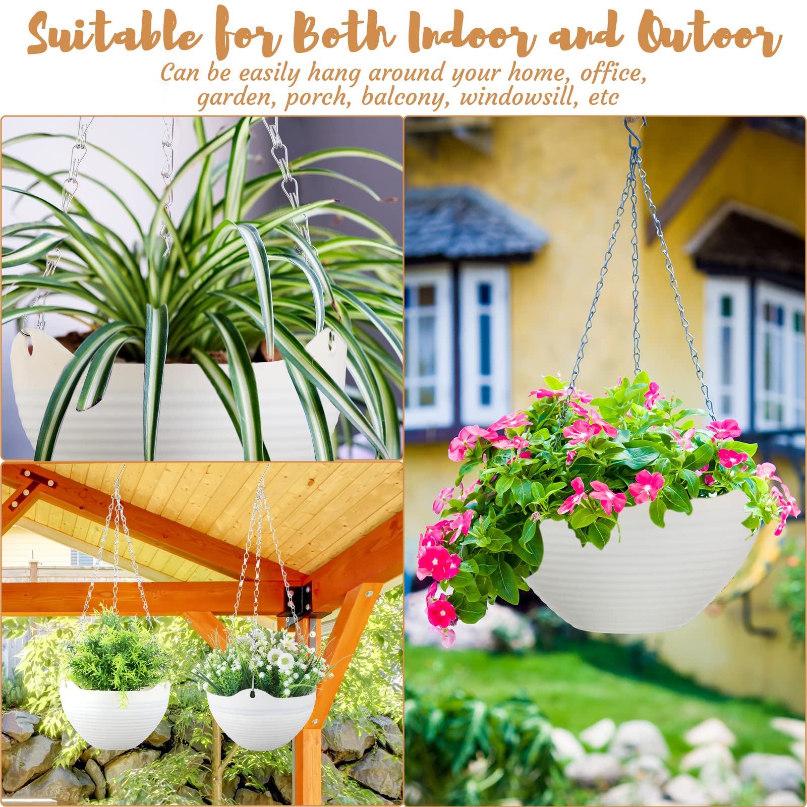 Zopeal balcony scene with multiple hanging planters highlighting space-saving benefit