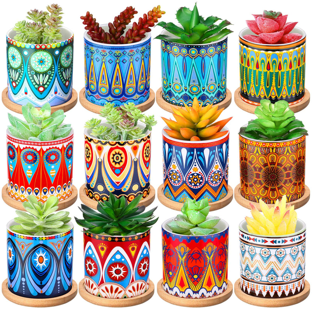 Zopeal full set front view showing colorful mandala pots and trays, brightens spaces