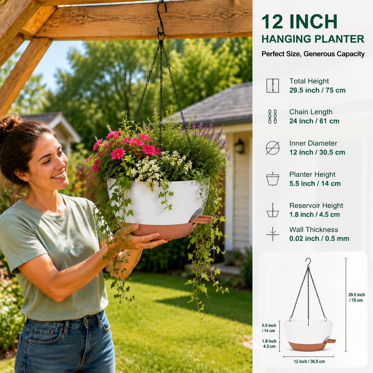 zople iron chain and s-hook hardware demonstrating secure adjustable hanging support