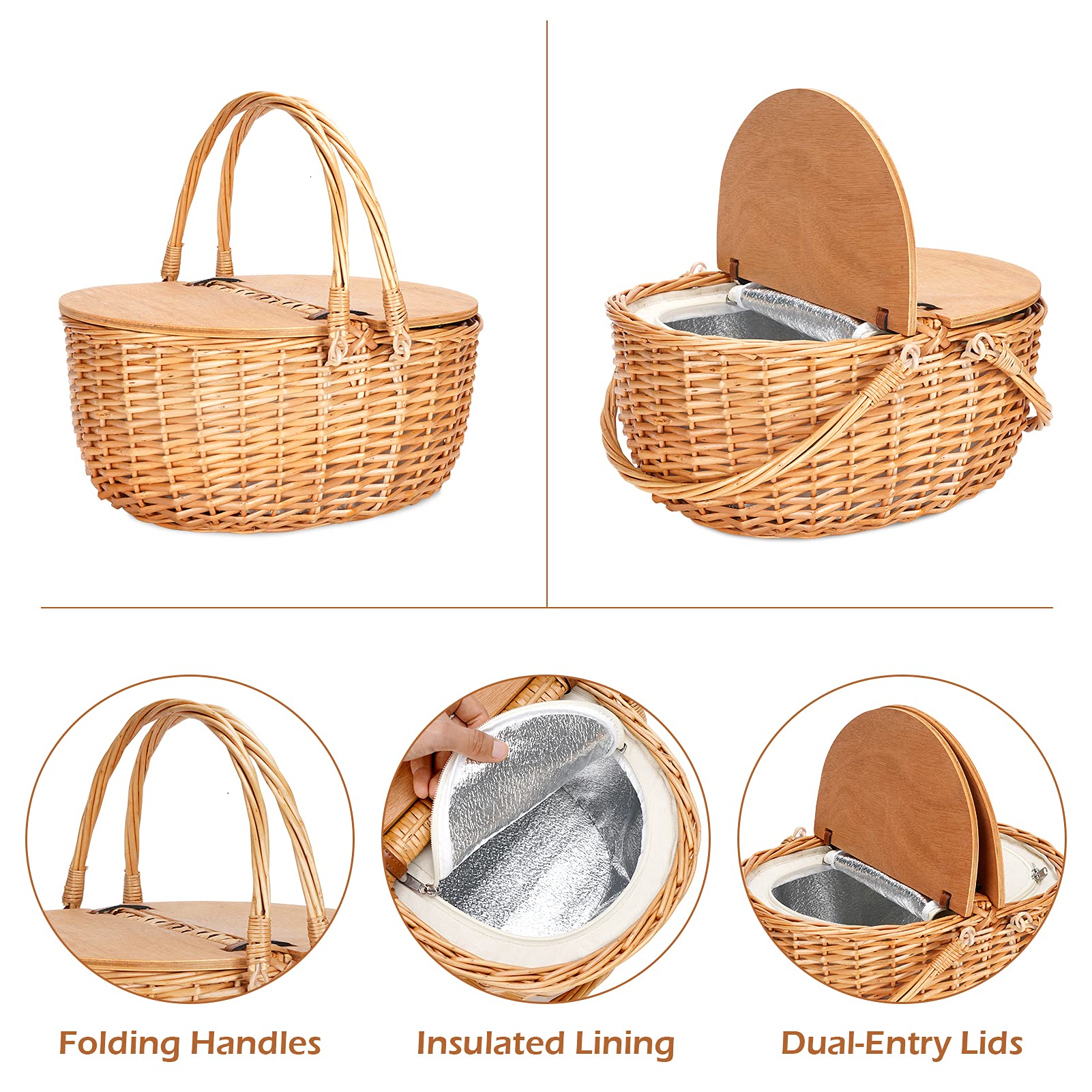 ZORMY double swing handles displayed for balanced carrying comfort