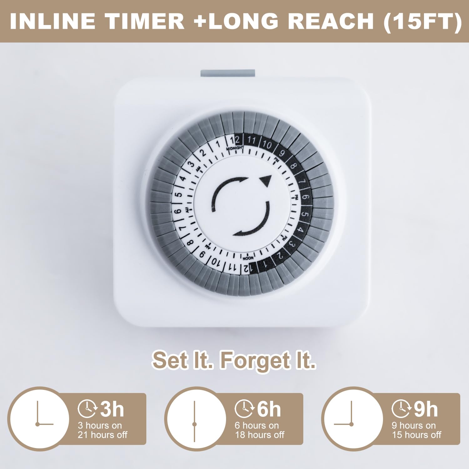 ZorpOrigin inline switch and 15 ft cord offering flexible placement benefit