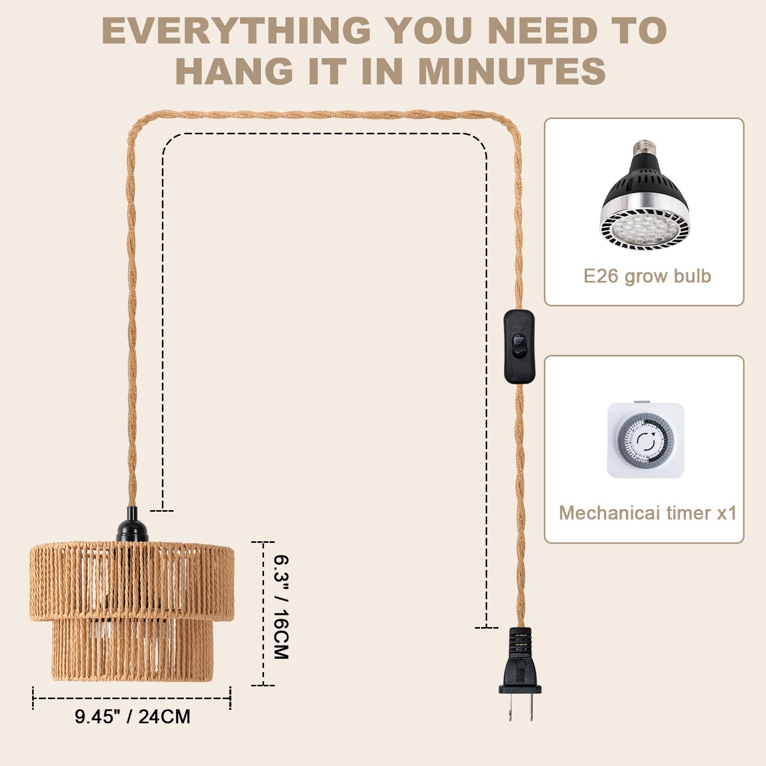 ZorpOrigin paper rope shade detail highlighting texture and aesthetic appeal