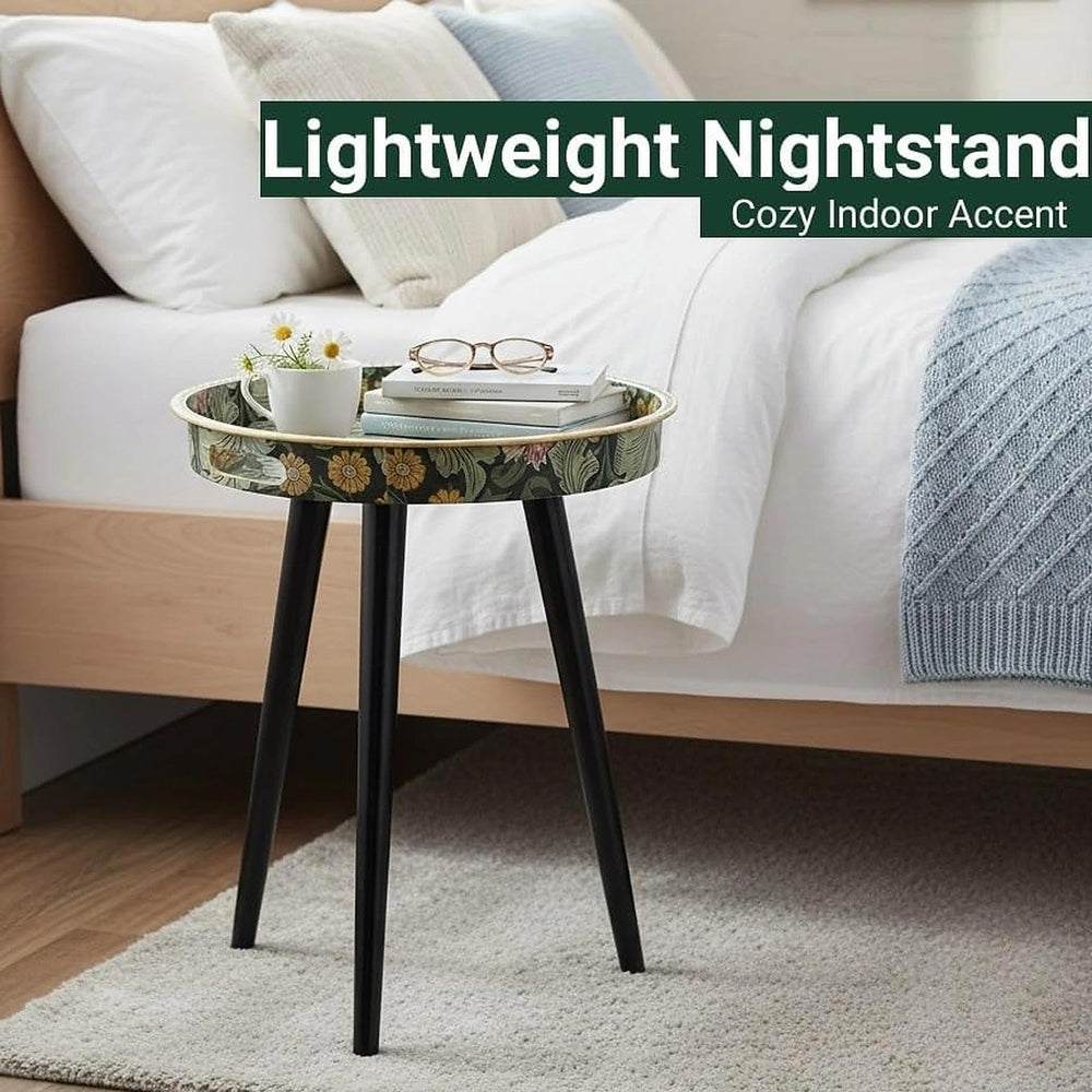 Zosenley styled as plant stand holding potted greenery, adds decorative height