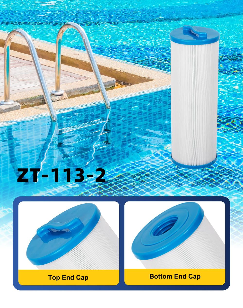 ZOTEE close-up of 2-inch female SAE thread bottom for secure seating