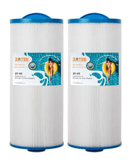 ZOTEE filter front view showing pleated cartridge and open slotted top for improved flow