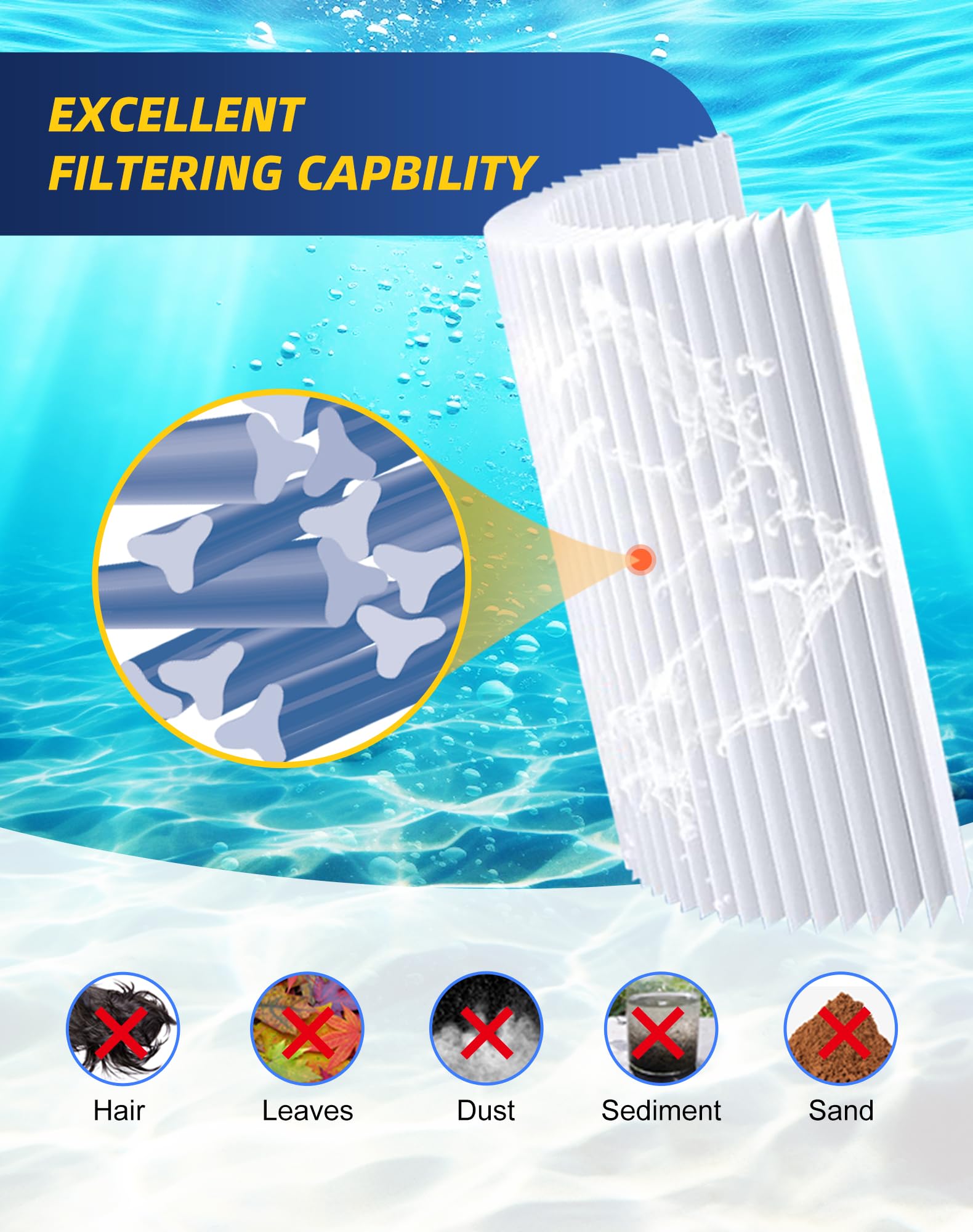 ZOTEE filter installed in a spa demonstrating restored water flow and clarity