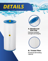 ZOTEE filter installed in hot tub demonstrating restored circulation and clearer water