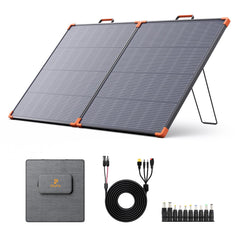 ZOUPW front view folded portable panel showing compact transport benefit