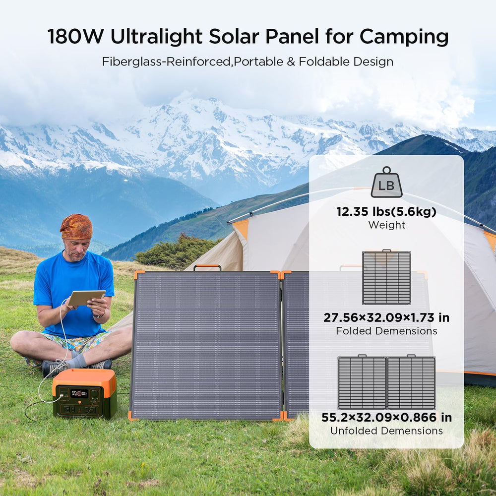 ZOUPW open panel angled on kickstands capturing more sunlight benefit
