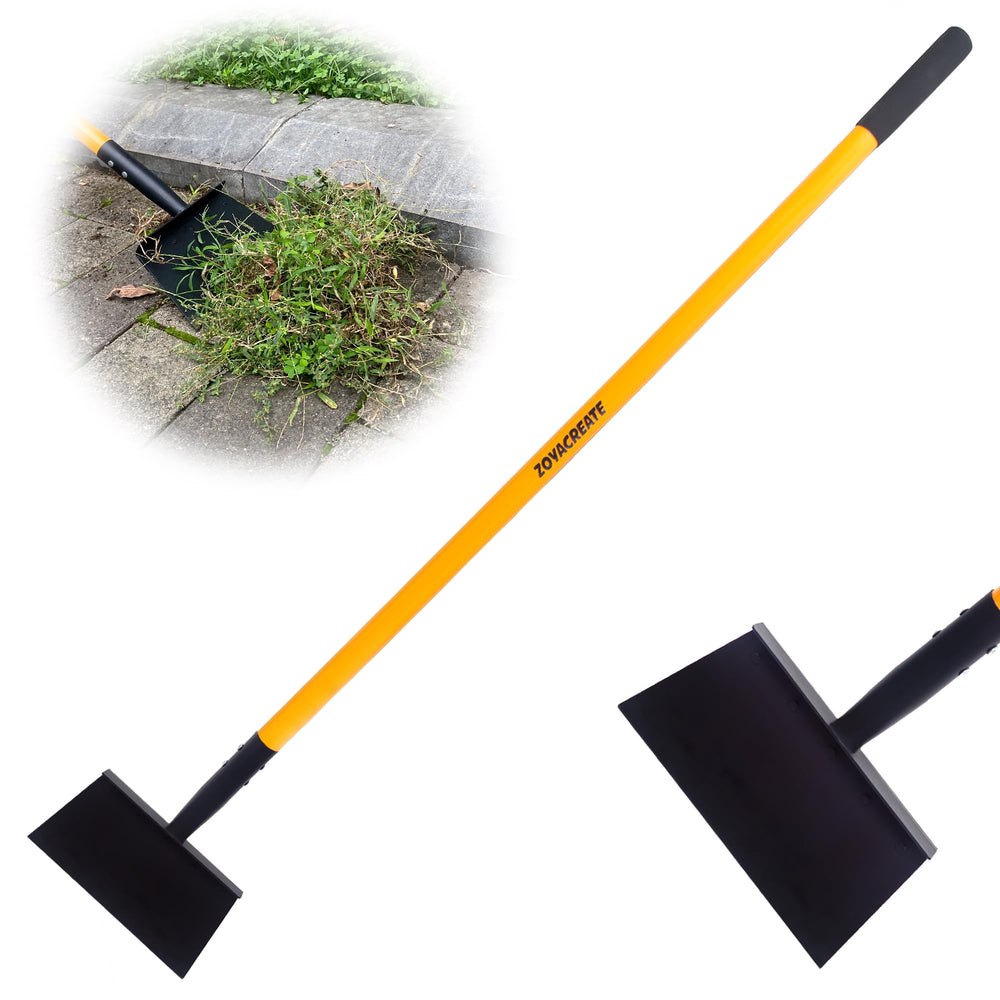 ZOYACREATE front view of full 51-inch cleaning shovel showing reach and balance