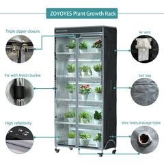 ZOYOYES open tent interior with plants highlighting organized growing space benefit