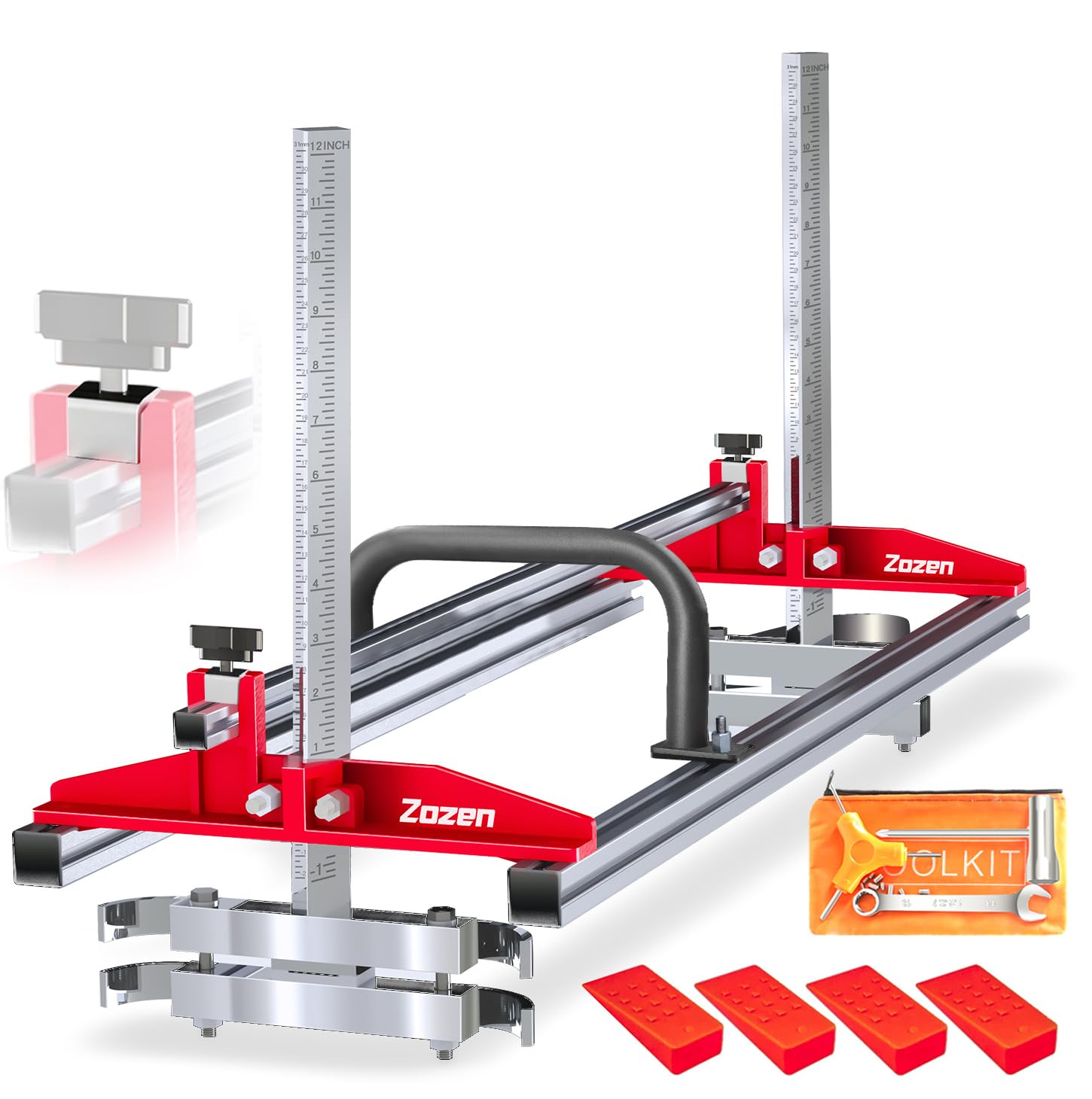 zozen front assembled mill showing full guide and stable cut