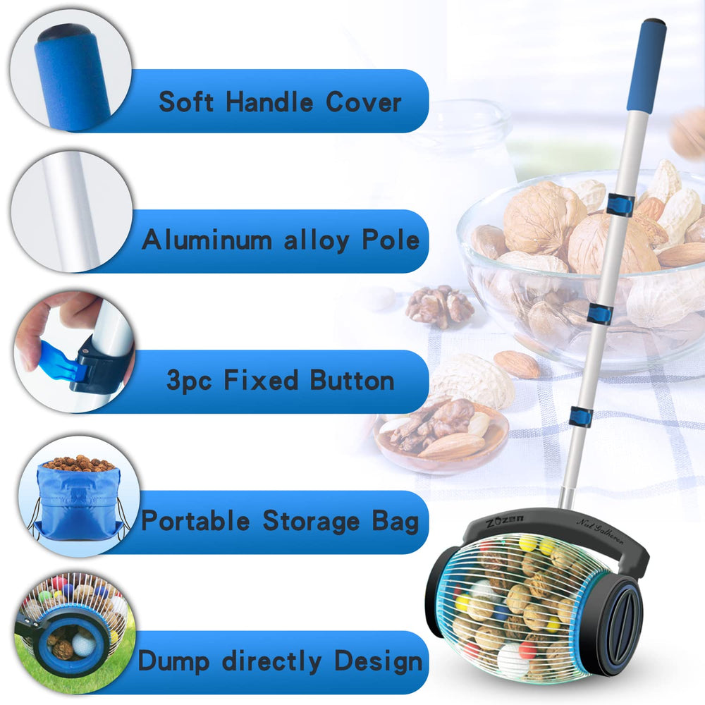 zozen telescoping rod height adjust displaying adjustable reach and ergonomic comfort