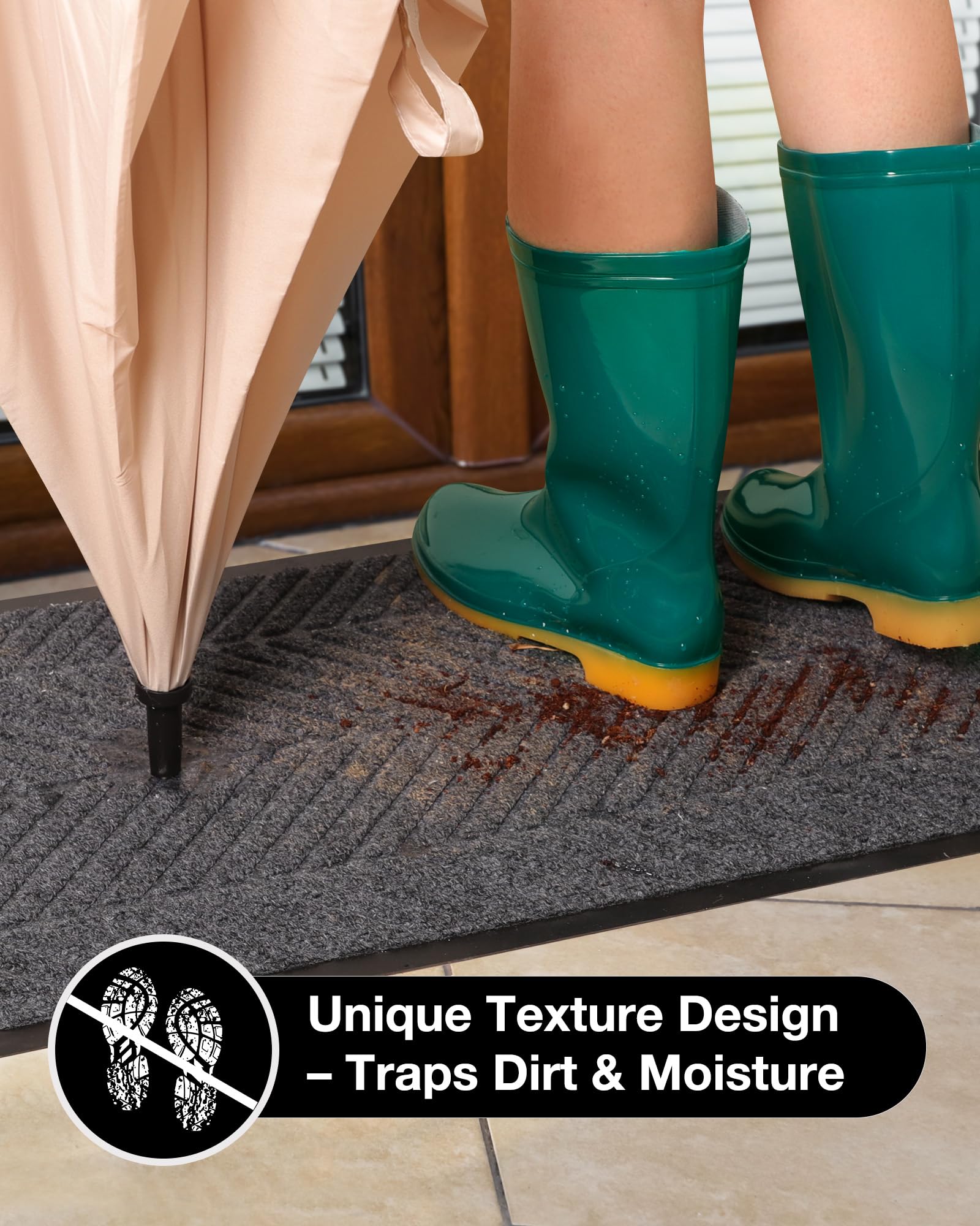 ZPAI close-up of groove texture trapping dirt for cleaner floors