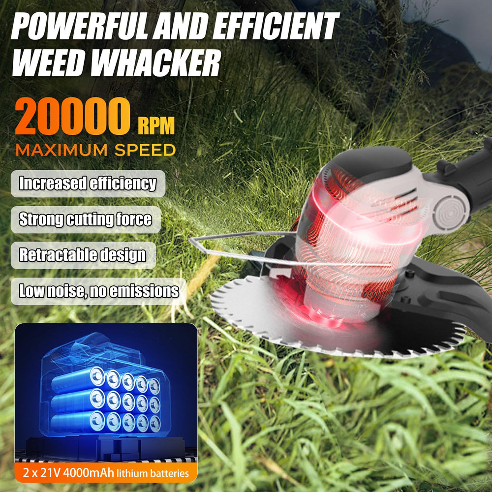 ZPAIZHASHAN dual 21V/4000mAh batteries with LED display for extended runtime