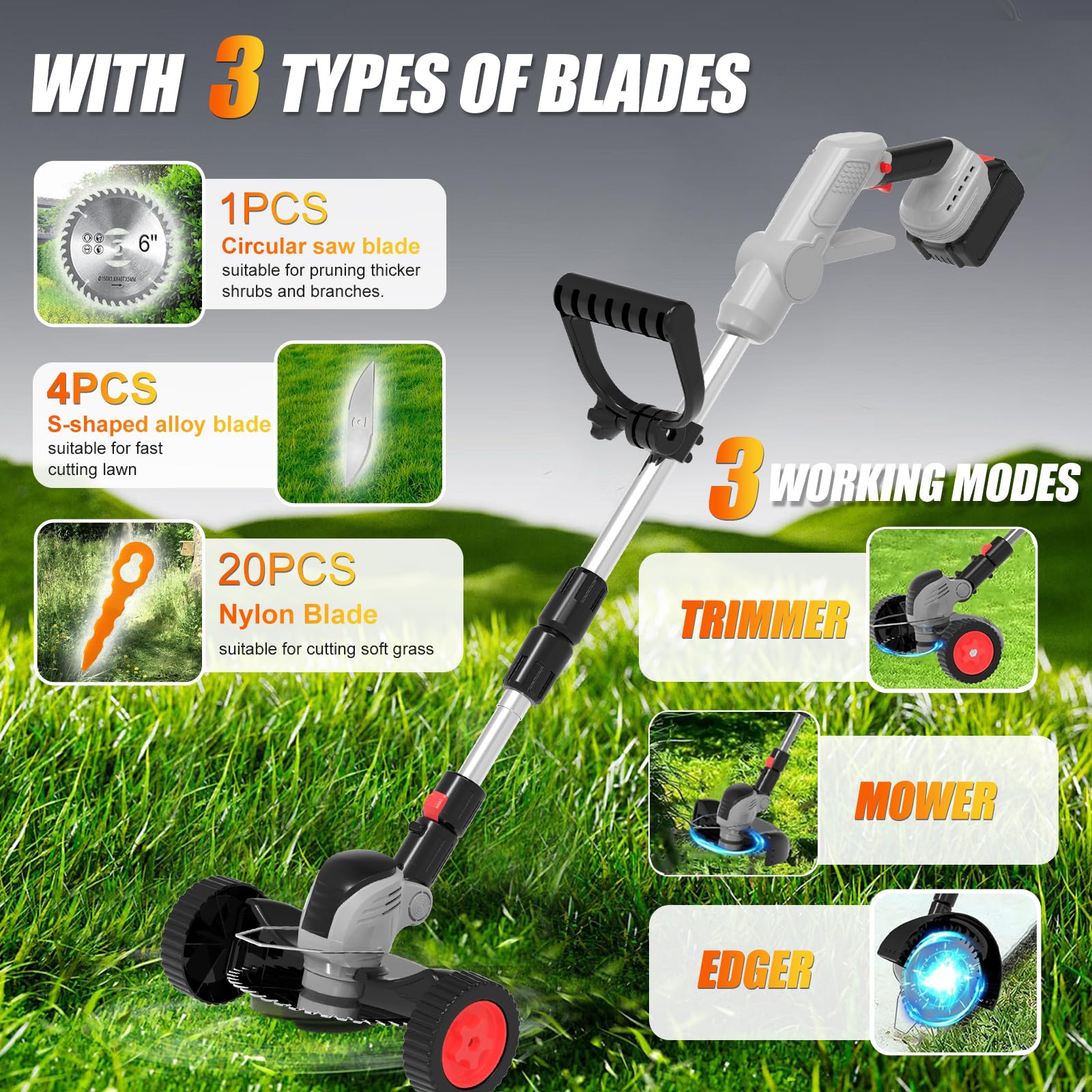 ZPAIZHASHAN stainless S-blade close-up demonstrating durable cutting performance