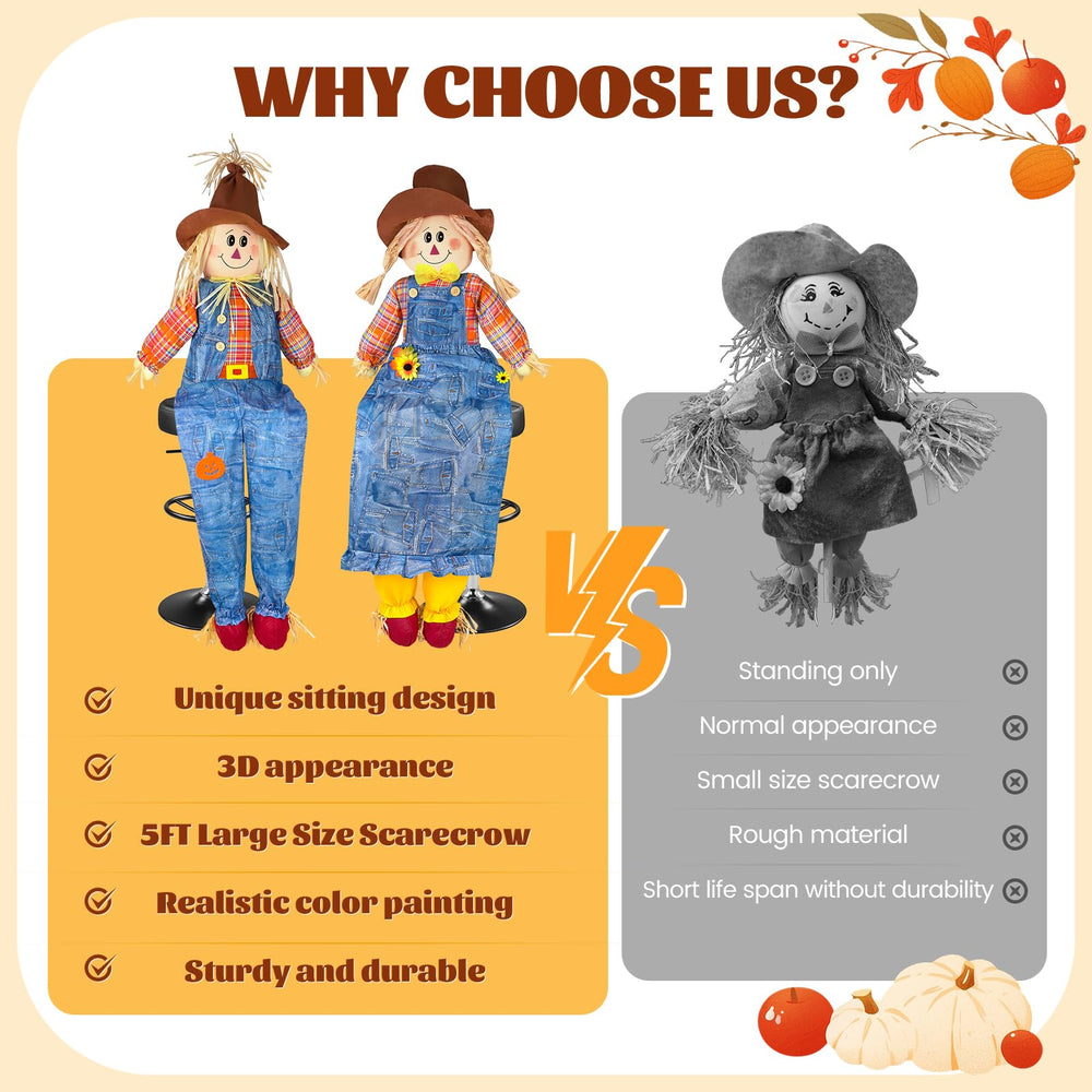 ZpigToor foam head and smiling face for realistic harvest charm