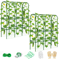 ZPMOCKAQ front view of assembled U-shaped trellis showing stable support