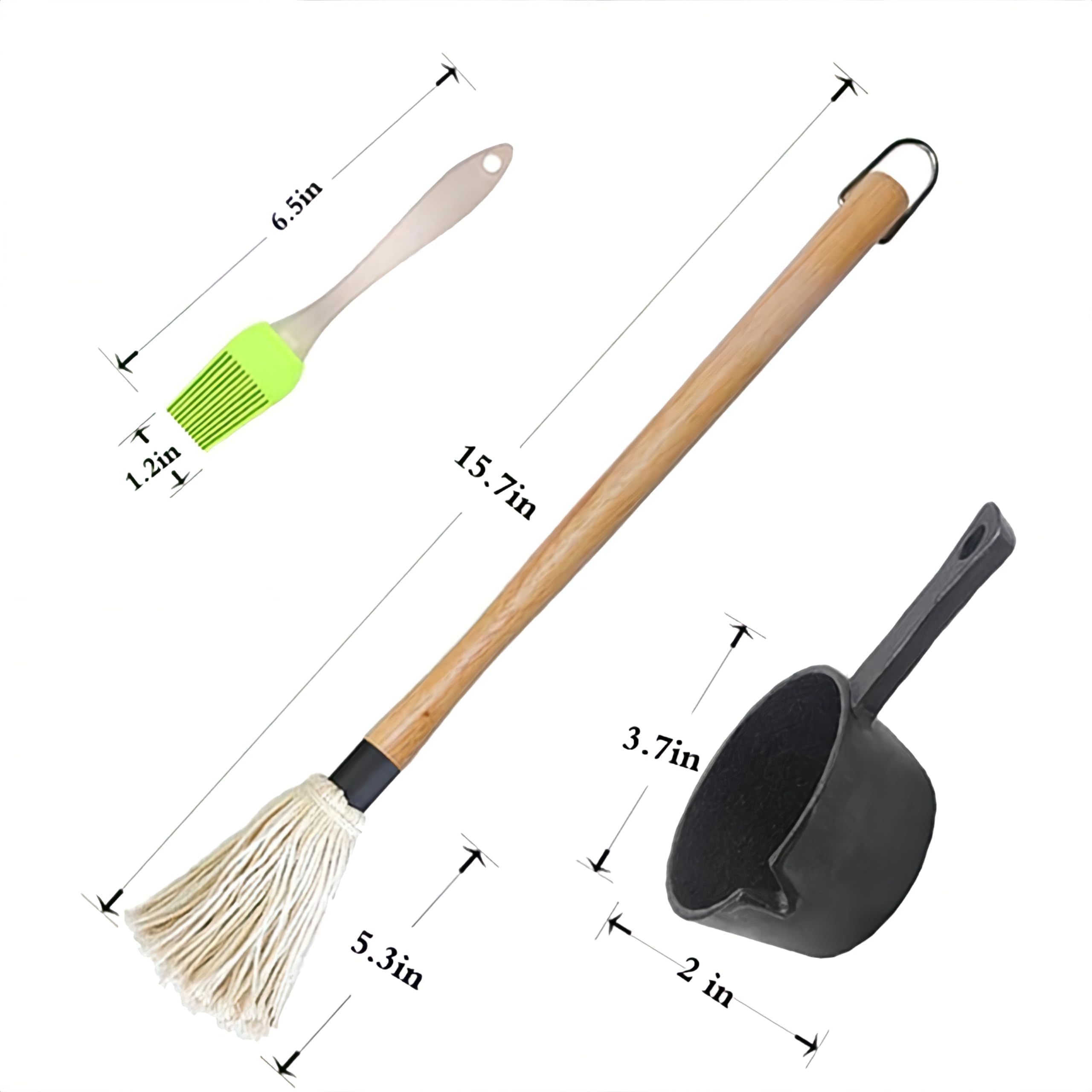 ZQDFLME brush handle iron ring hanging to save space
