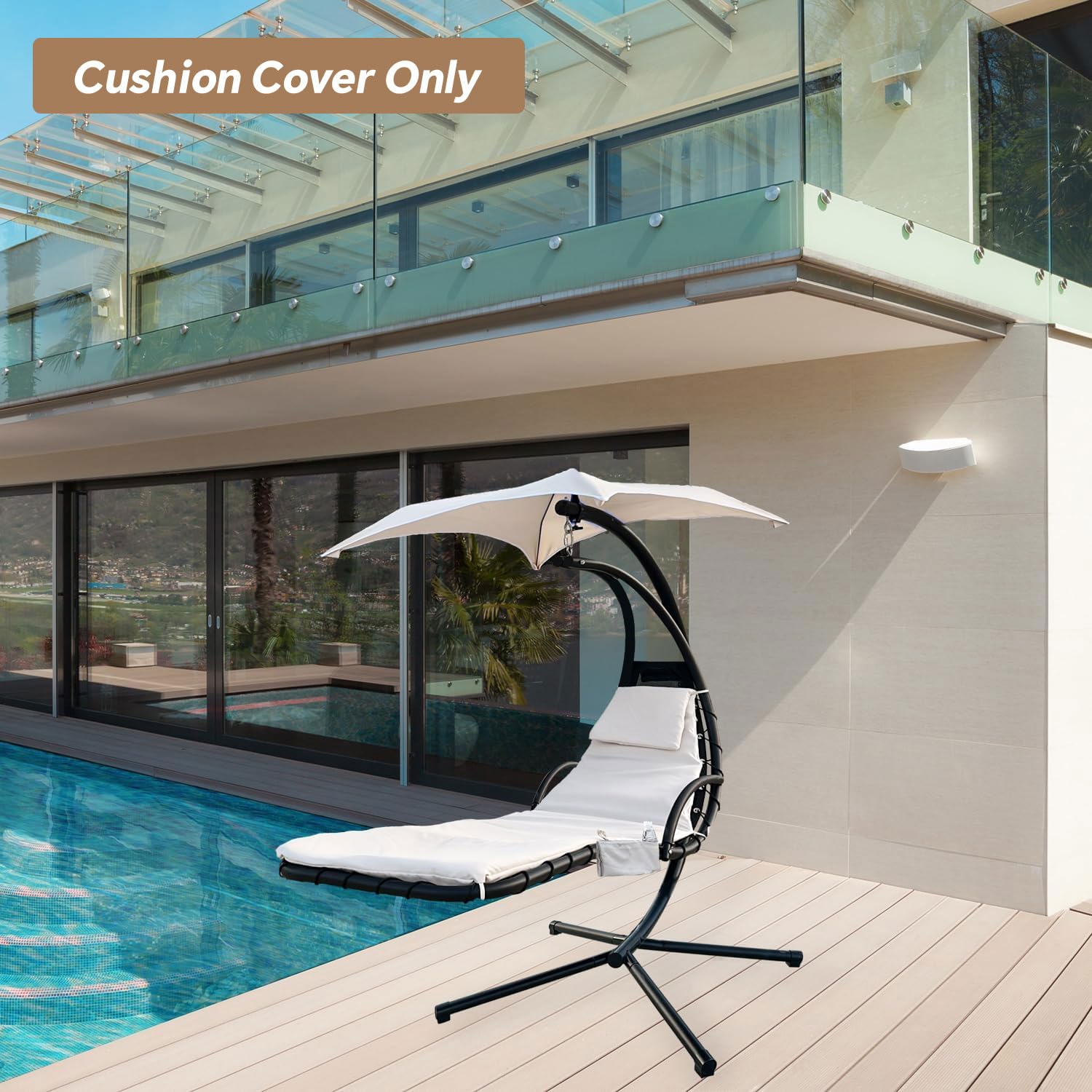 ZQDQIUQIU cushion cover on lounger illustrating accurate length and fit