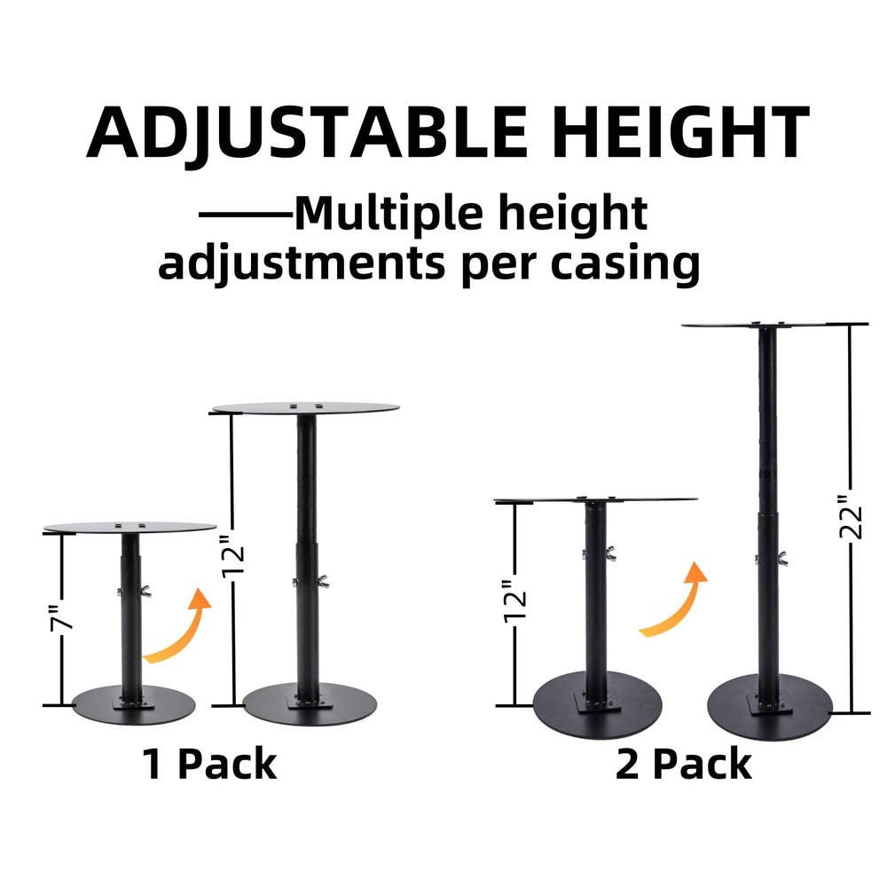 ZSHIGANMA six base plates displayed to show size options and compatibility with tapered pots