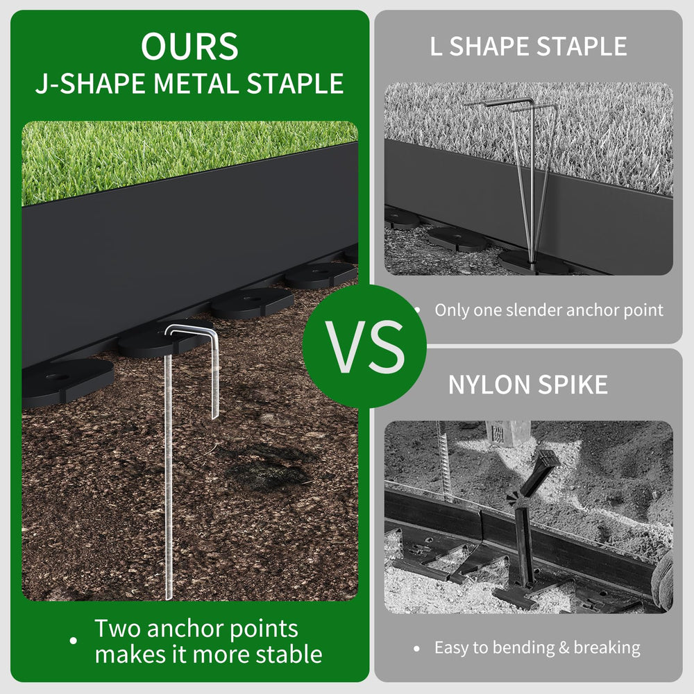 ZSLTLDU side profile of 4-inch edging showing sturdy barrier for clean separation
