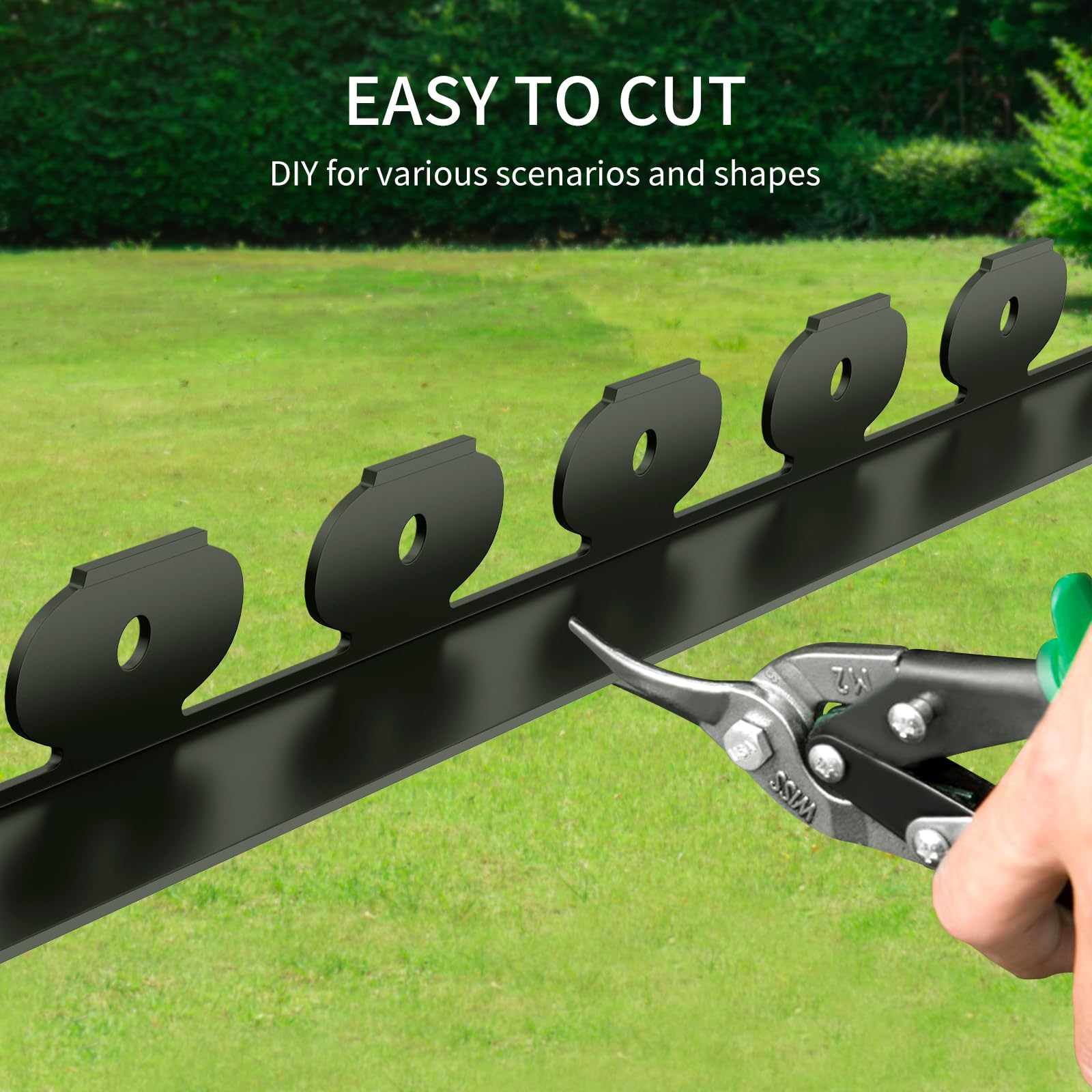 ZSLTLDU curved flower bed edging demonstrating flexible shaping capability