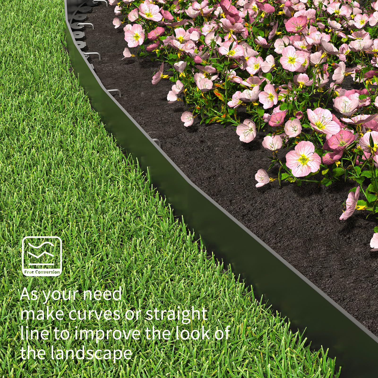 ZSLTLDU finished garden bed lifestyle shot showing professional curb appeal