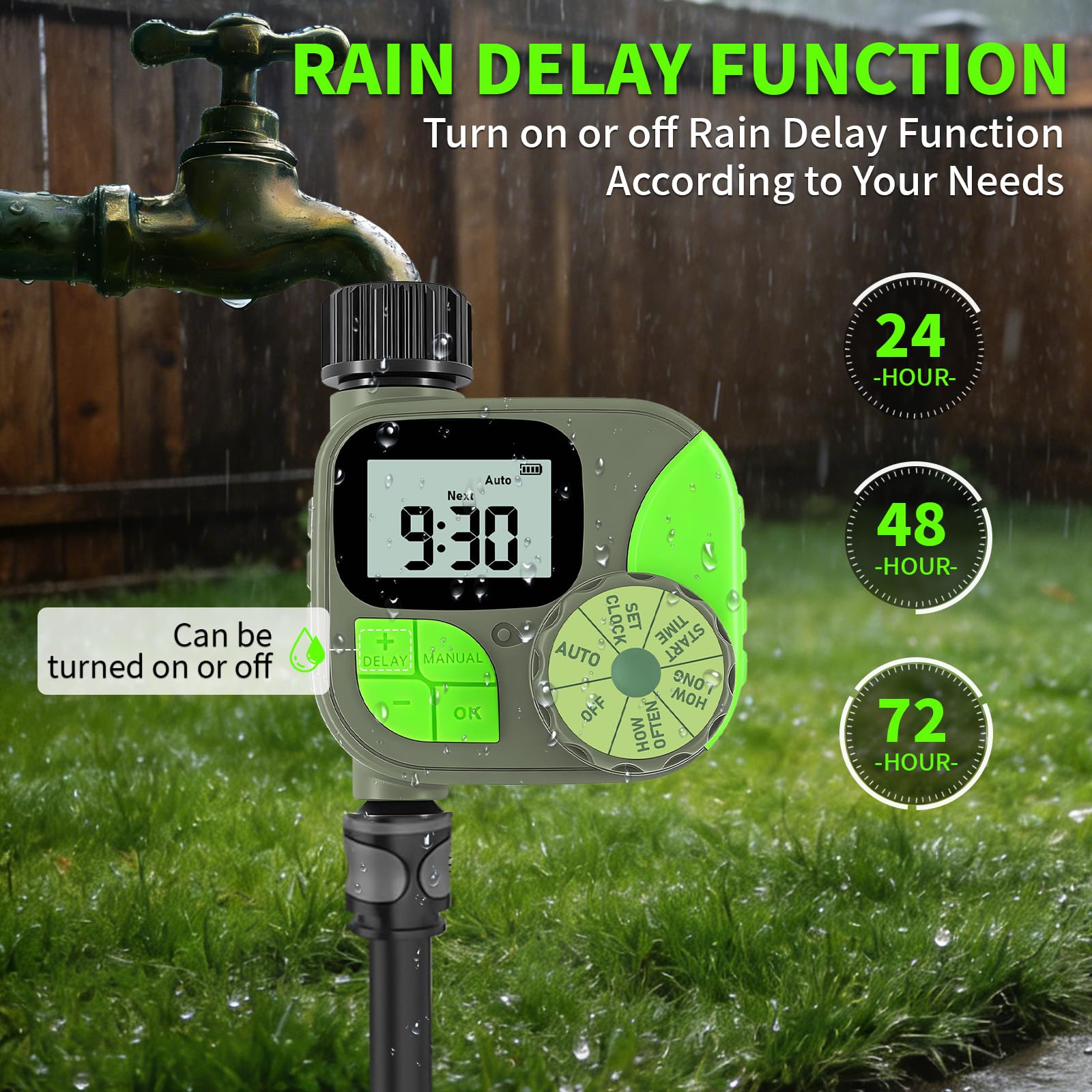 ZTGHFMY side profile showing weather-resistant housing that safeguards electronics outdoors