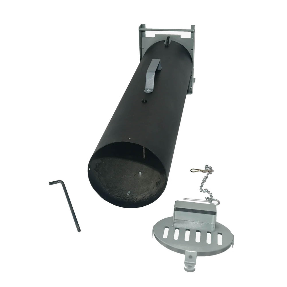 Z TRAP rear door open with bait tray visible for easy baiting and release