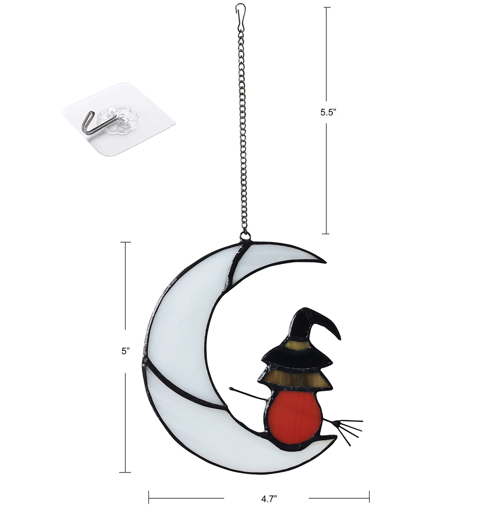 ZUAJITER suncatcher backlit in window creating vibrant light reflections and mood
