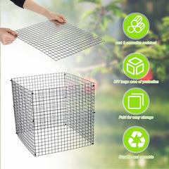 Zubebe assembled cage around vegetable seedling demonstrating pest protection benefit