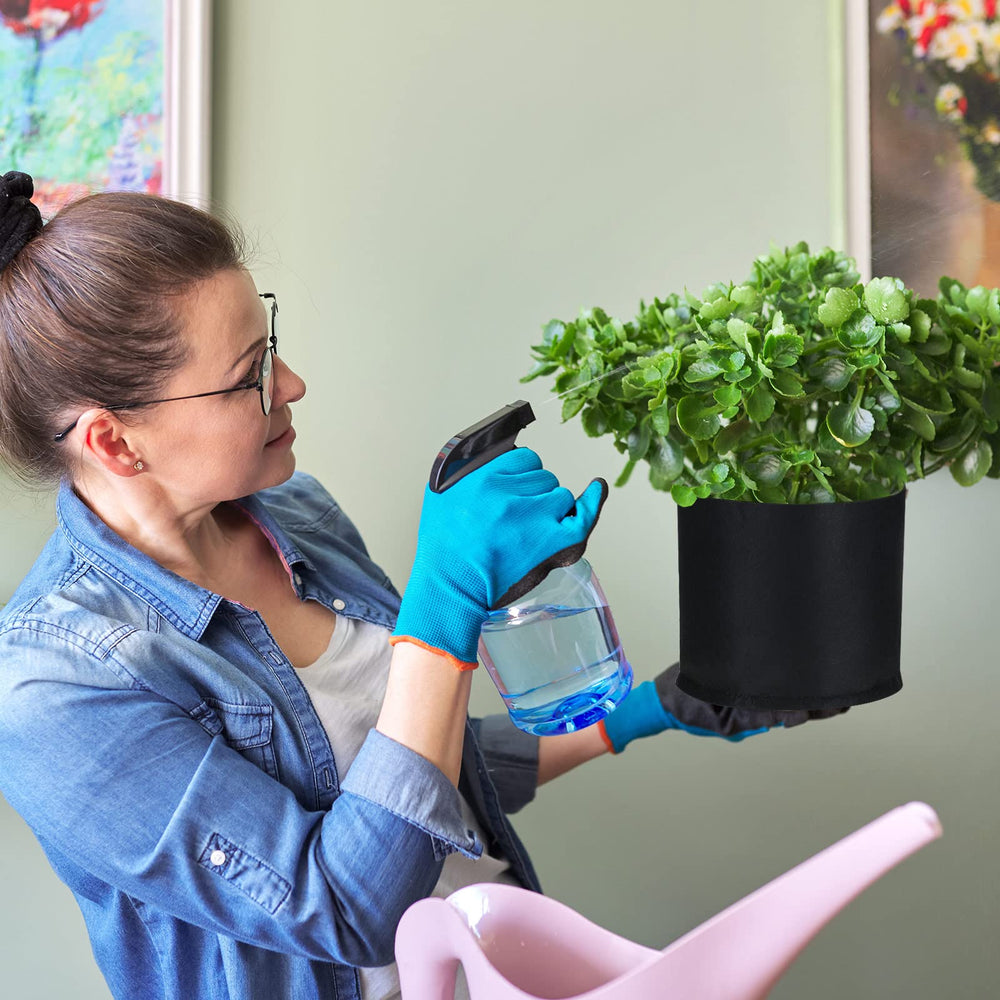 Zubebe folded grow bags stacked for compact storage convenience benefit