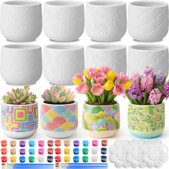 Zubebe front packaging of 12 embossed mini pots showing kit contents and DIY benefit