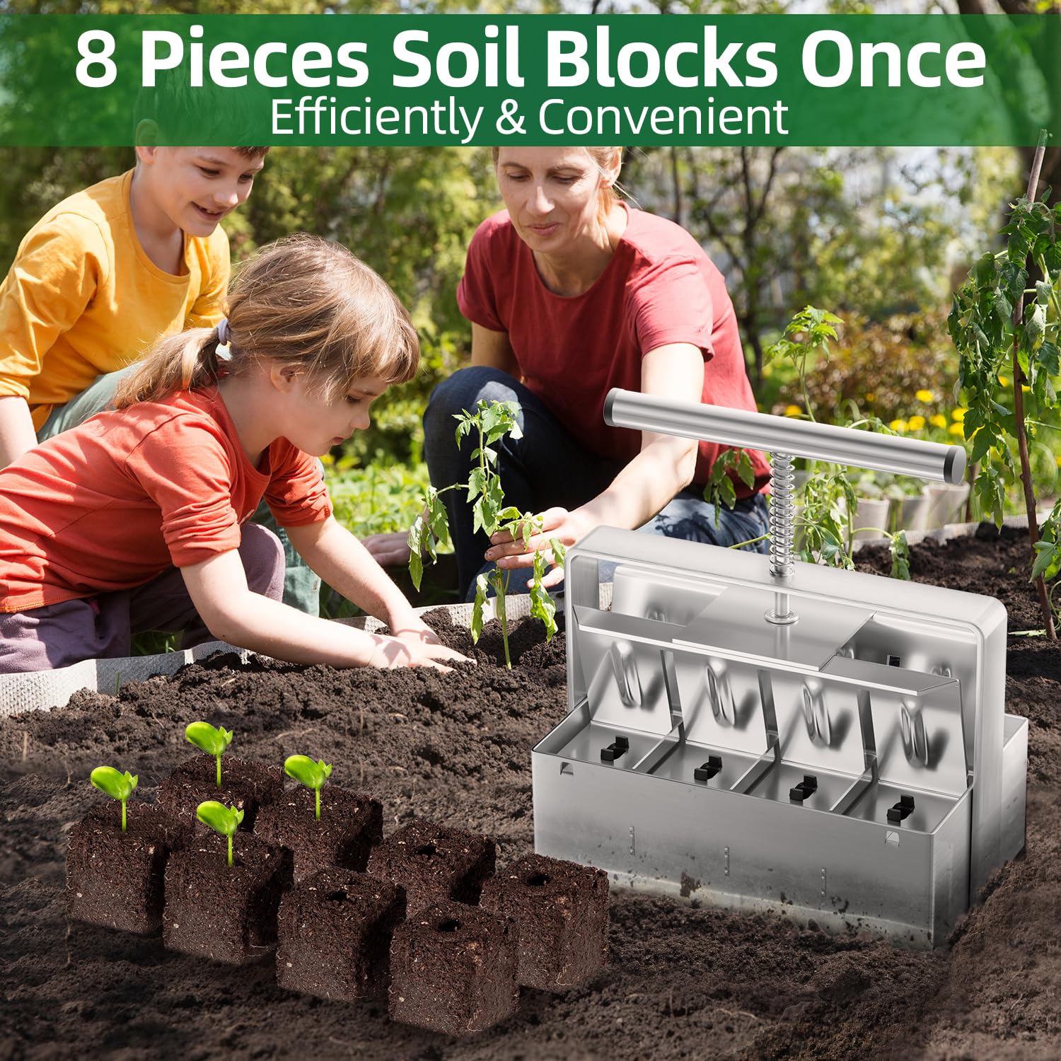 zukakii 2 inch soil block next to ruler showing exact size and transplant readiness